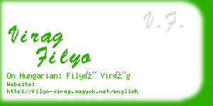 virag filyo business card